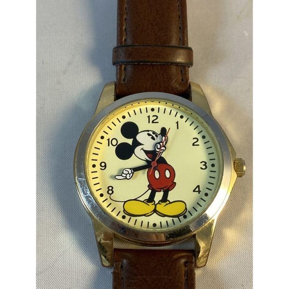 Vintage Rectangular Mickey Mouse Watch by MZB | Disney  COPY - Disney Mickey Mouse Unisex Watch by MZE..